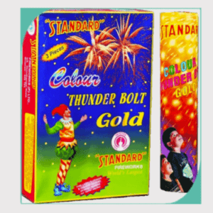 colour thunder bolt gold