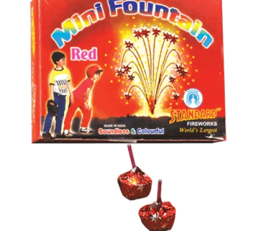 Mini Fountain Red/Gold(6p)