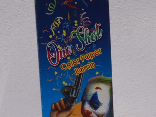 one shot colour paper bomb